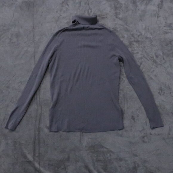 H&M Sweater Women XL Gray Knit Turtleneck Pullover Stretch Minimalist Classy Lot - Picture 6 of 15